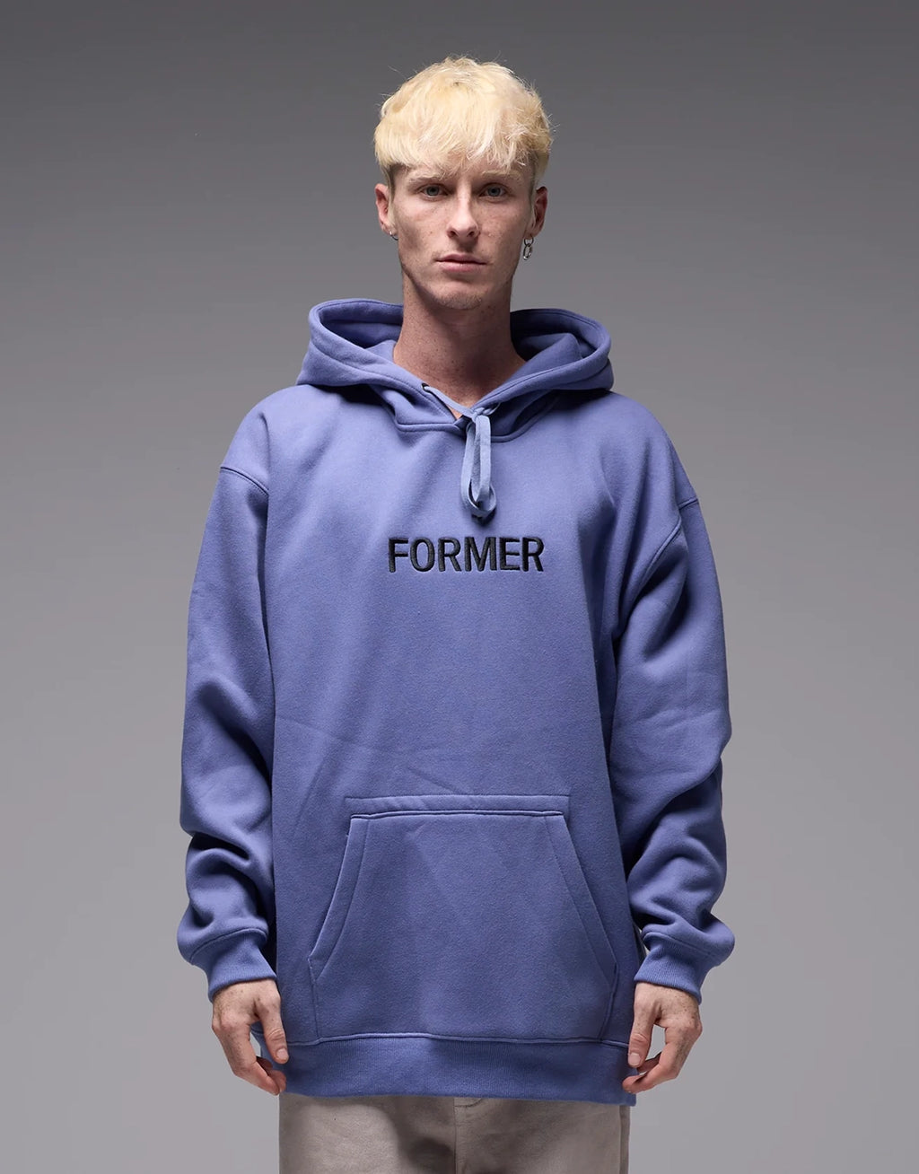 Legacy Embroidered Hoodie - Violet