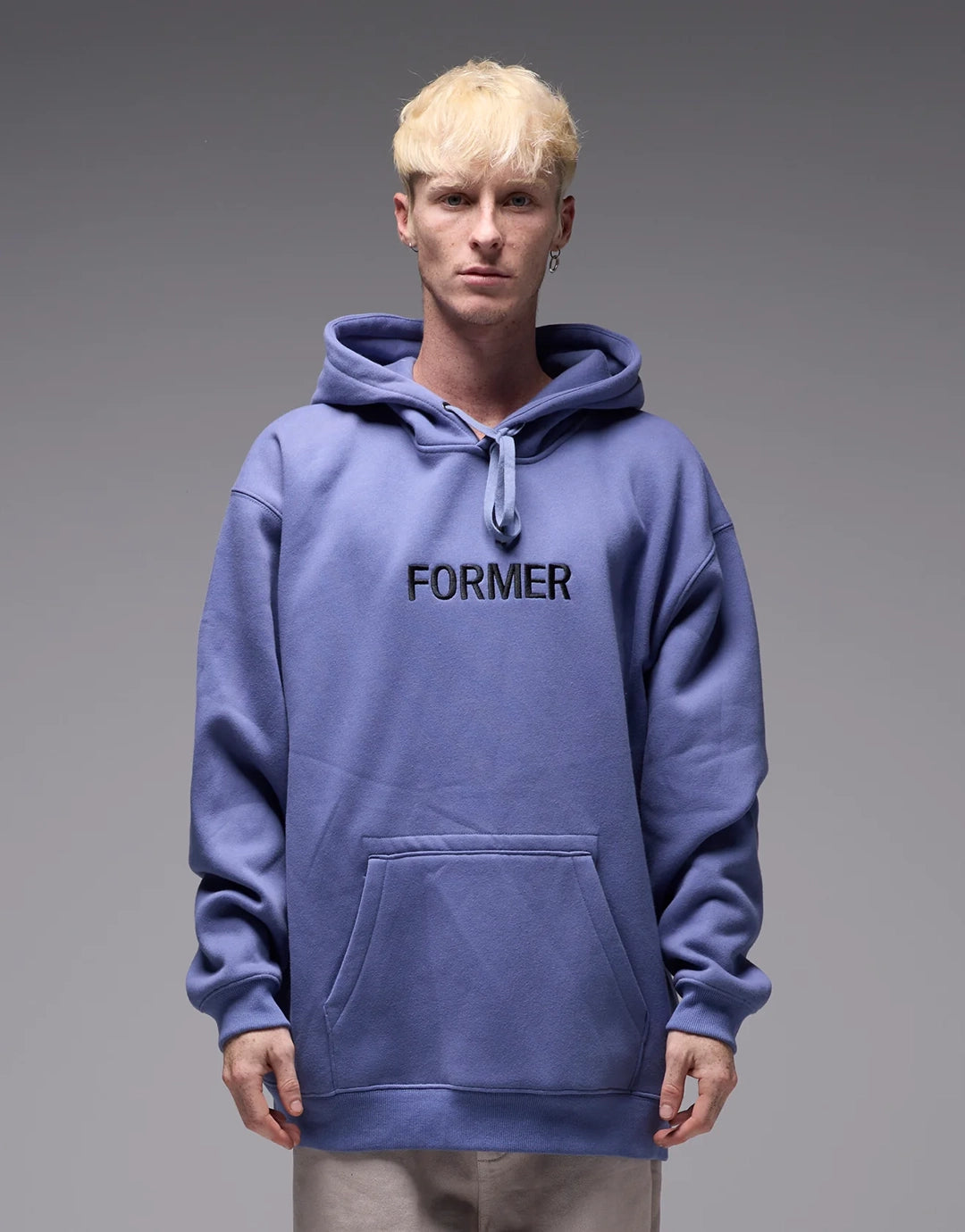 Legacy Embroidered Hoodie - Violet