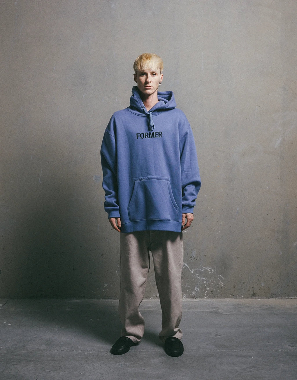 Legacy Embroidered Hoodie - Violet