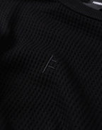 Franchise Waffle Long Sleeve T-Shirt - Black by Former - view 6