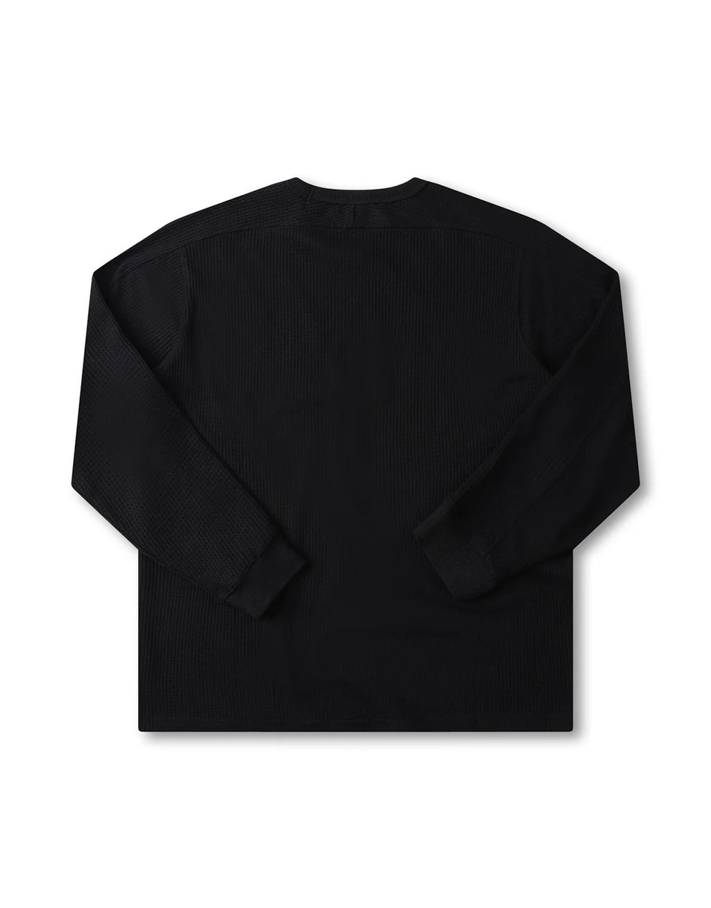 Franchise Waffle Long Sleeve T-Shirt - Black