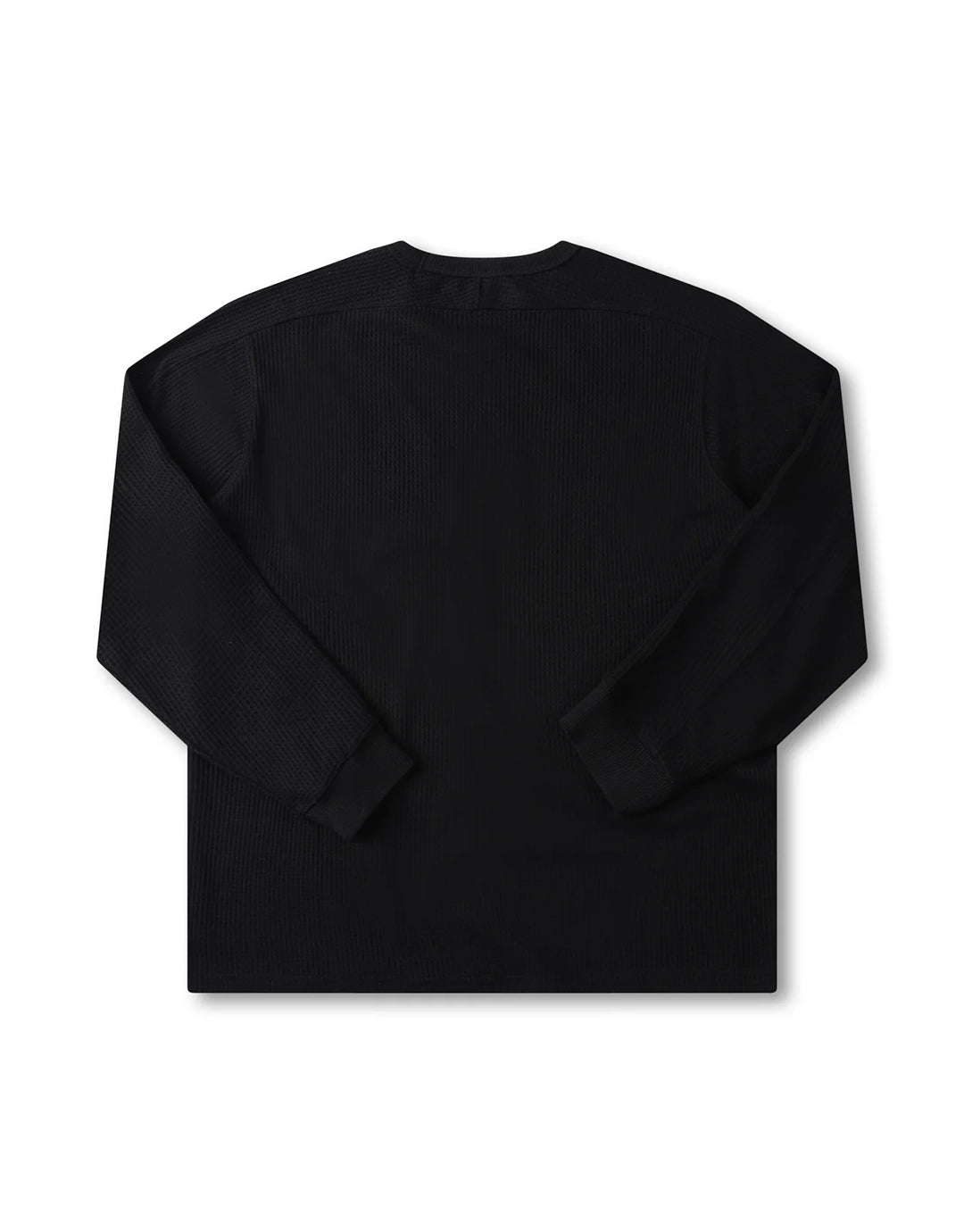 Franchise Waffle Long Sleeve T-Shirt - Black
