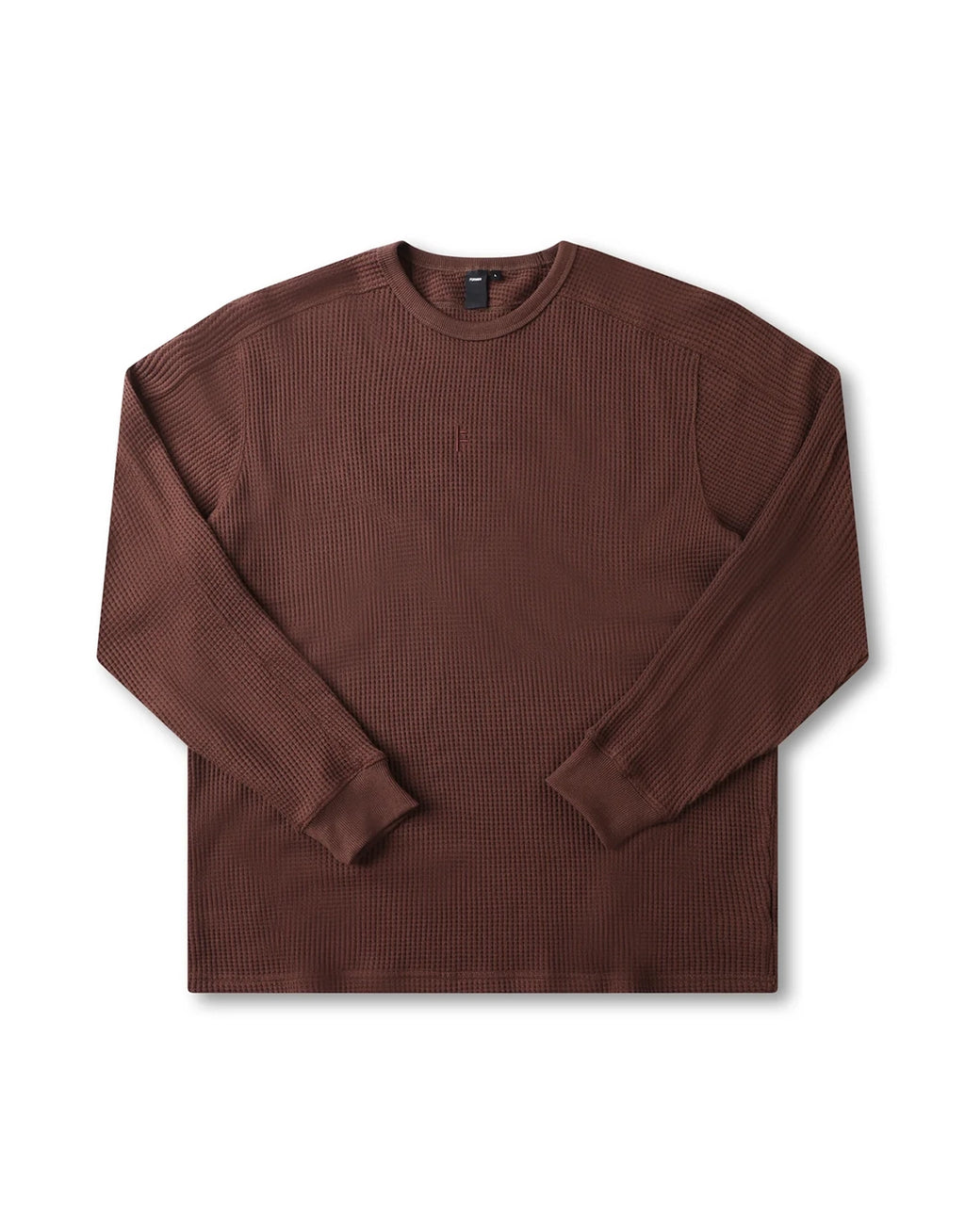 Franchise Waffle Long Sleeve T-Shirt - Chocolate