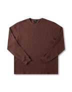 Franchise Waffle Long Sleeve T-Shirt - Chocolate by Former - view 4