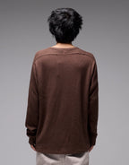 Franchise Waffle Long Sleeve T-Shirt - Chocolate by Former - view 2