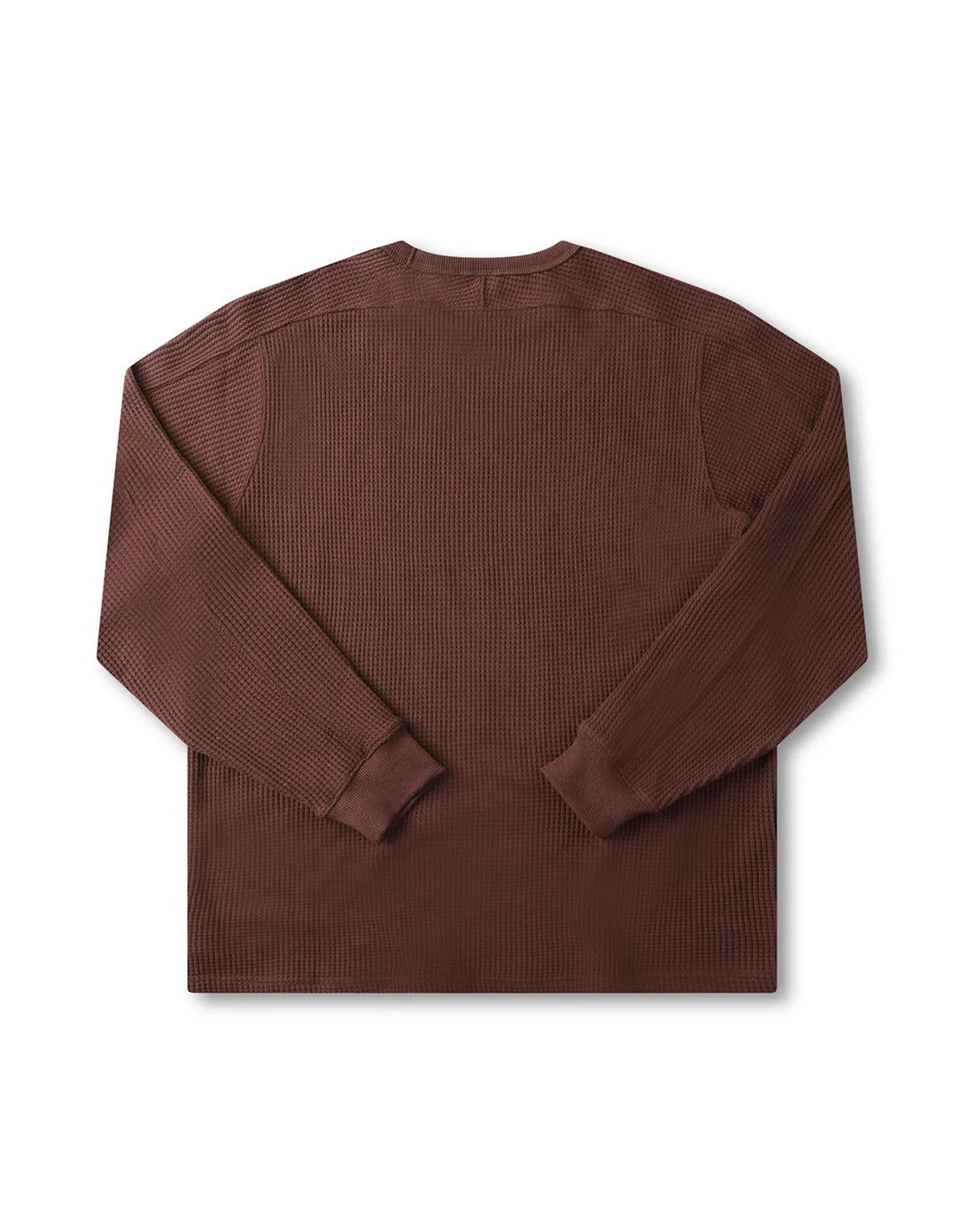 Franchise Waffle Long Sleeve T-Shirt - Chocolate