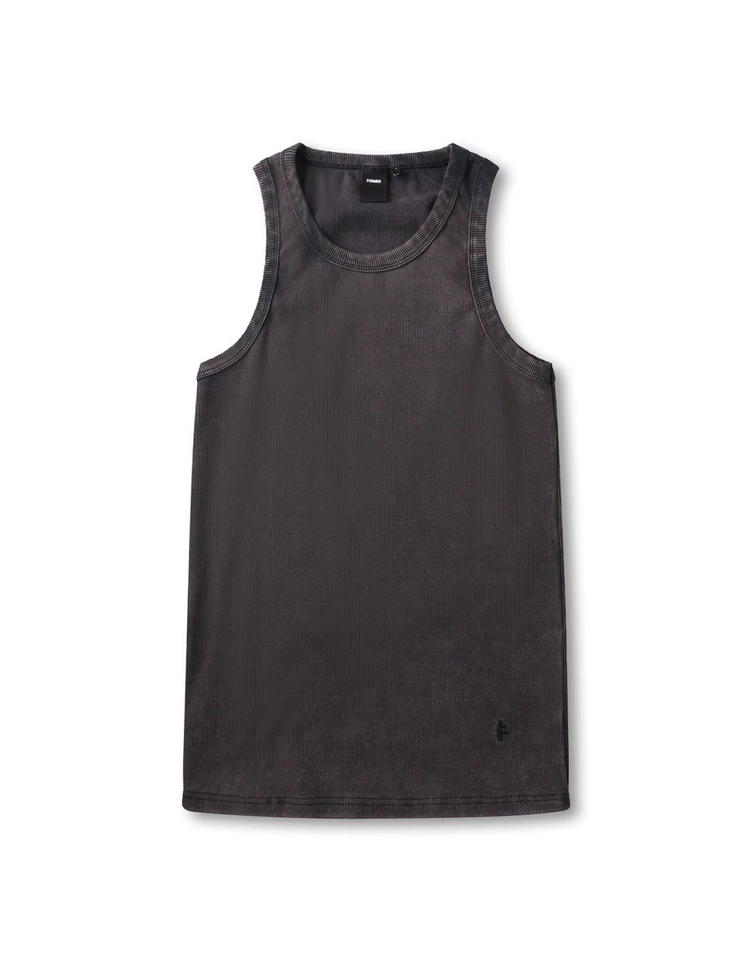 Acid Rib Singlet - Washed Black