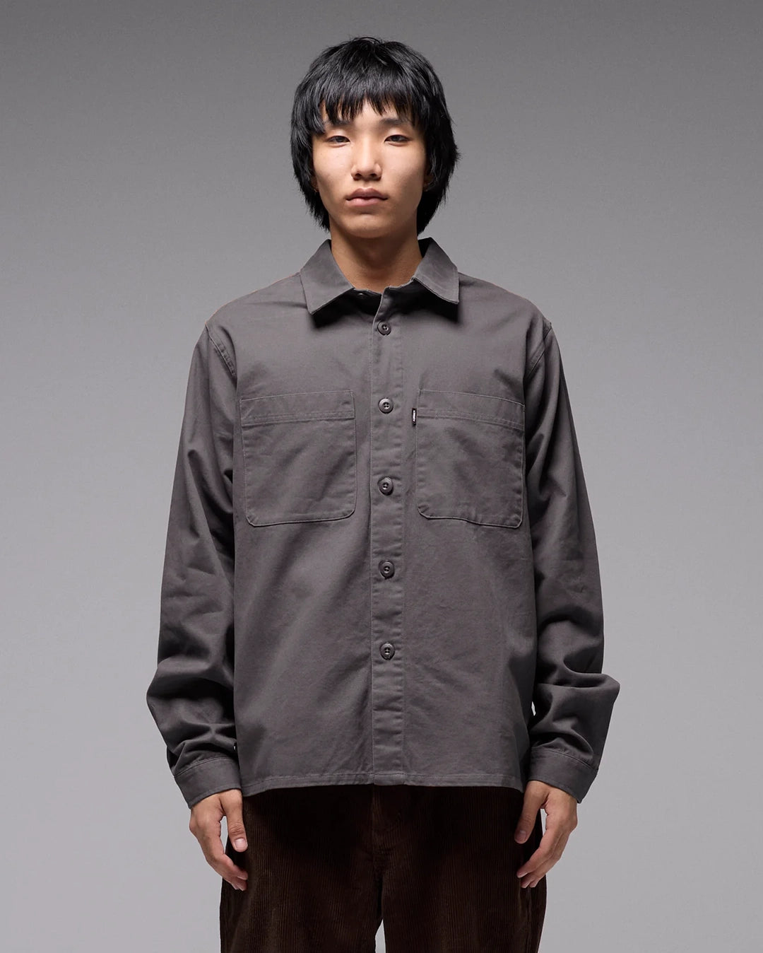 Legacy Long Sleeve Overshirt - Pepper