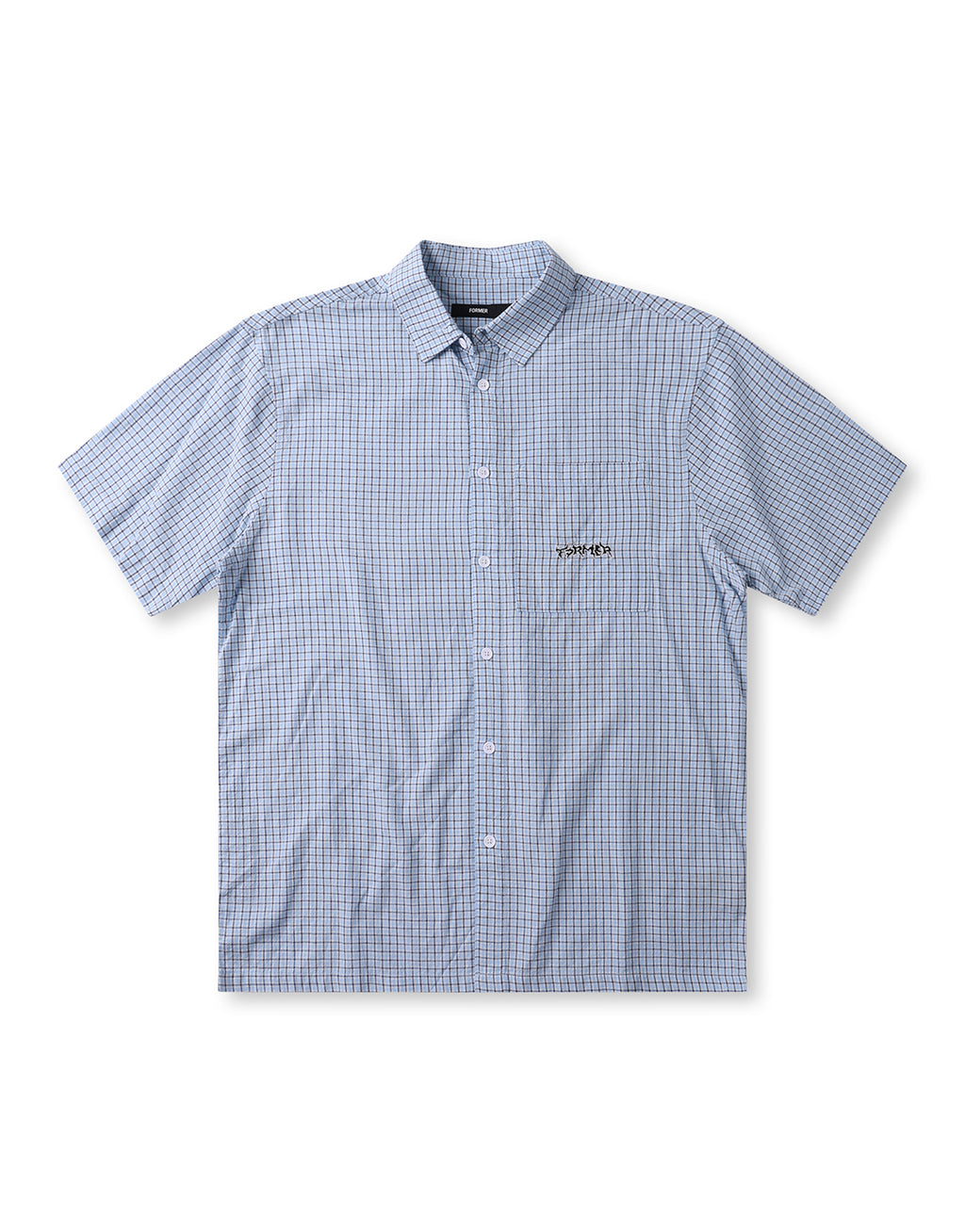 Vivian Check Short Sleeve Shirt - Blue