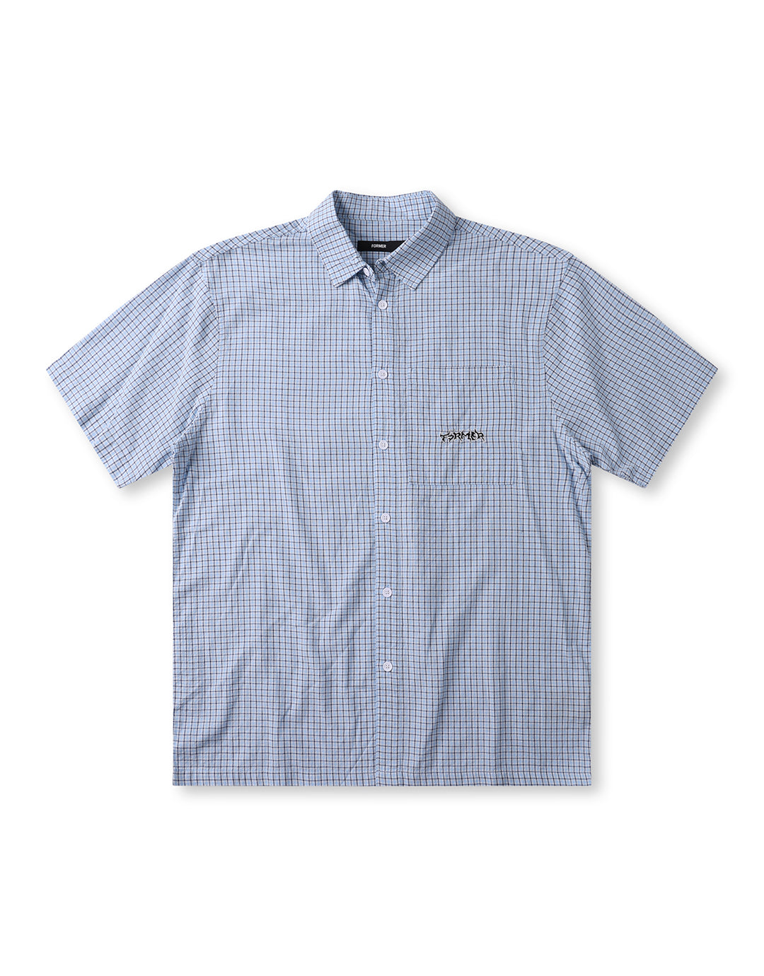 Vivian Check Short Sleeve Shirt - Blue