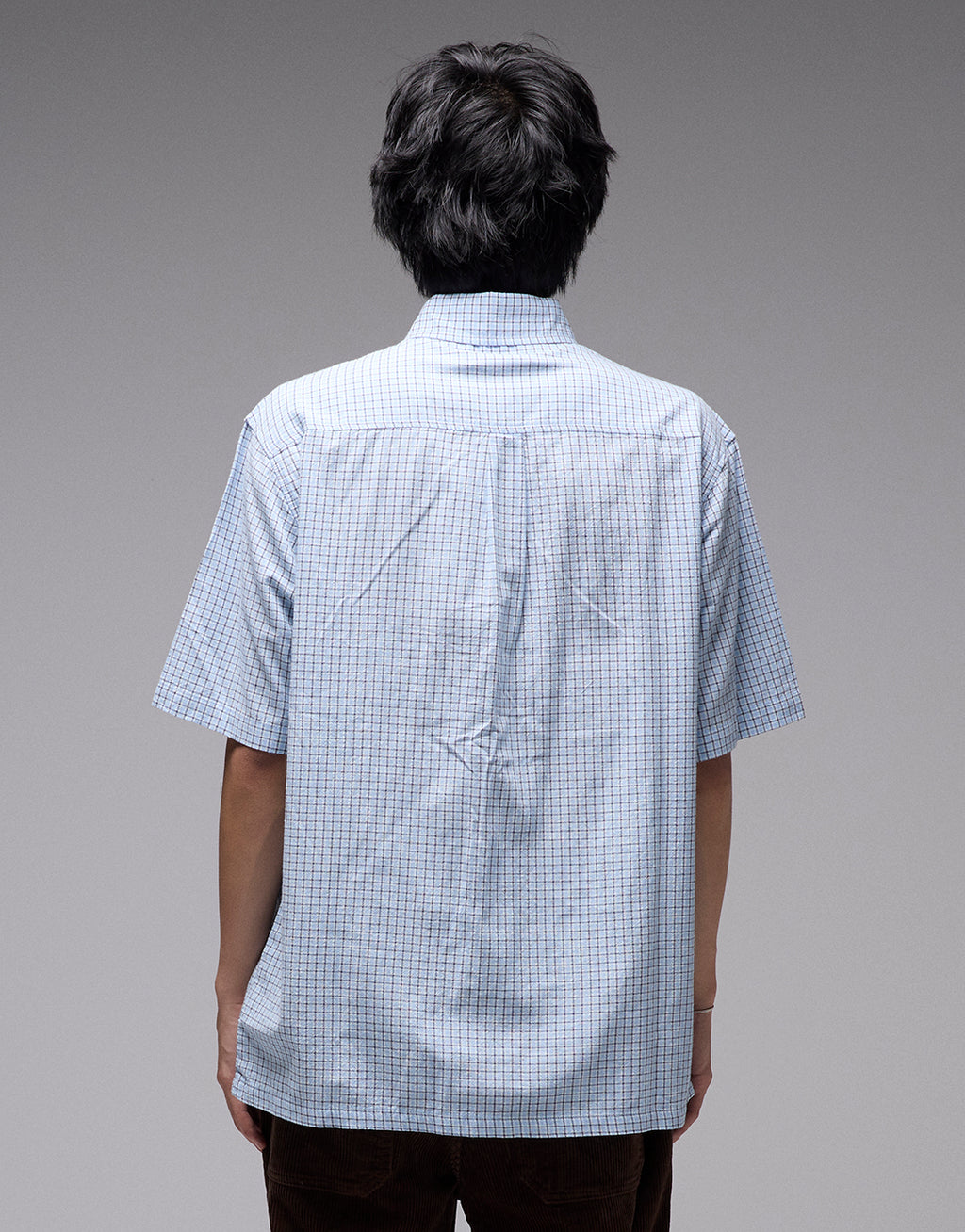 Vivian Check Short Sleeve Shirt - Blue