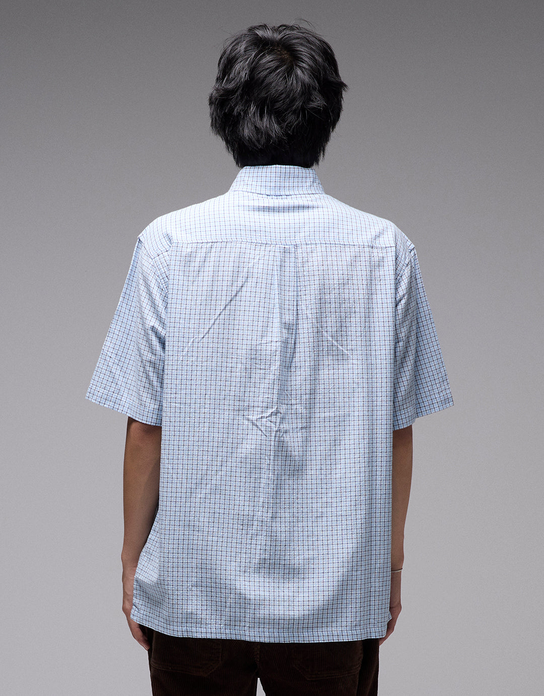 Vivian Check Short Sleeve Shirt - Blue