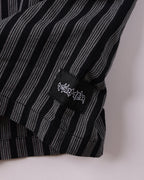 Reynolds Stripe Short Sleeve Shirt - Midnight by Former - view 4