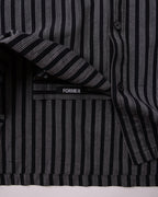 Reynolds Stripe Short Sleeve Shirt - Midnight by Former - view 5
