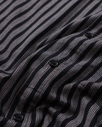 Reynolds Stripe Short Sleeve Shirt - Midnight by Former - view 6