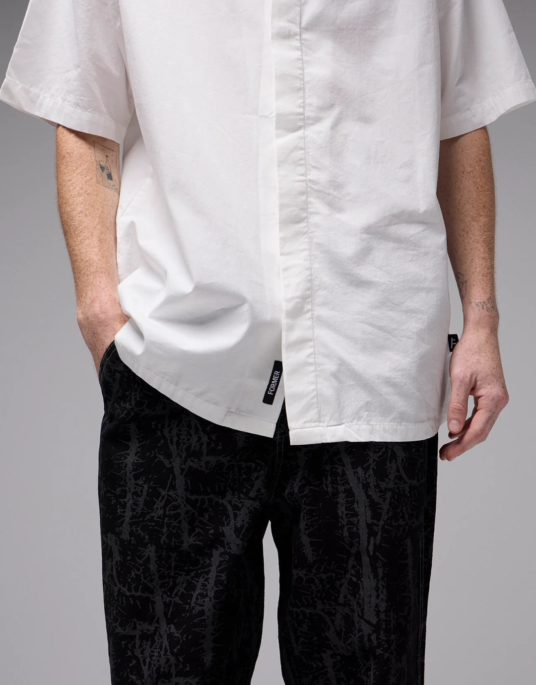 Marilyn Ag Short Sleeve Shirt - White