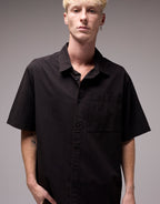 Vivian Shunning Short Sleeve Shirt - Washed Black by Former - view 3