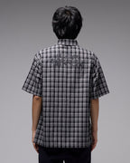Vivian Praise Check Short Sleeve Shirt - Black by Former - view 2