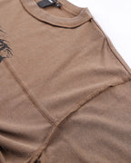 Praise T-Shirt - Washed Choc by Former - view 5