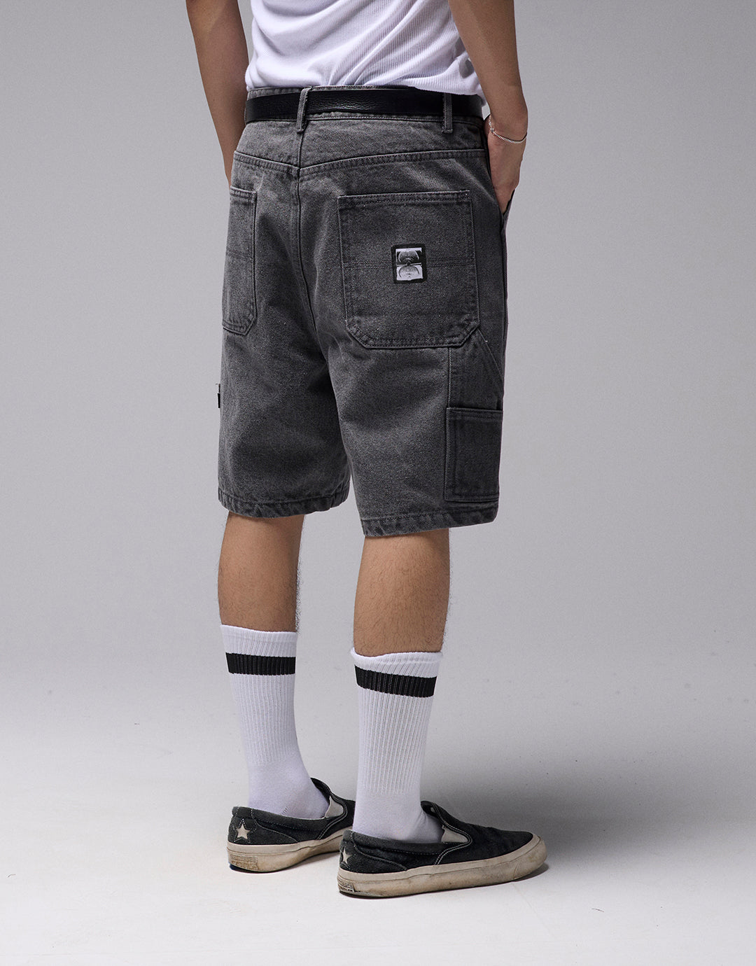 Distend VT Denim 20.5" Carpenter Shorts - Washed Grey