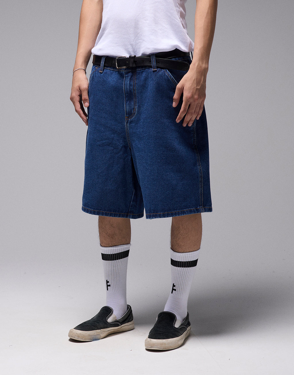 Reynolds Proscription Denim 21" Shorts - Dark Blue