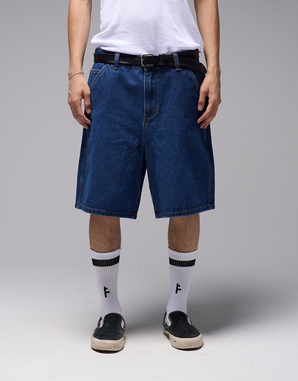 Reynolds Proscription Denim 21" Shorts - Dark Blue