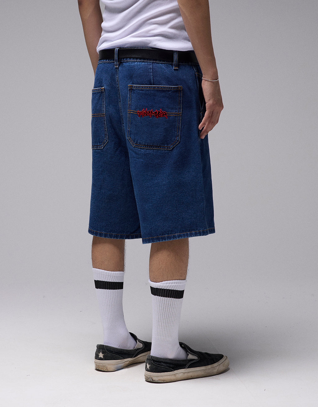 Reynolds Proscription Denim 21" Shorts - Dark Blue