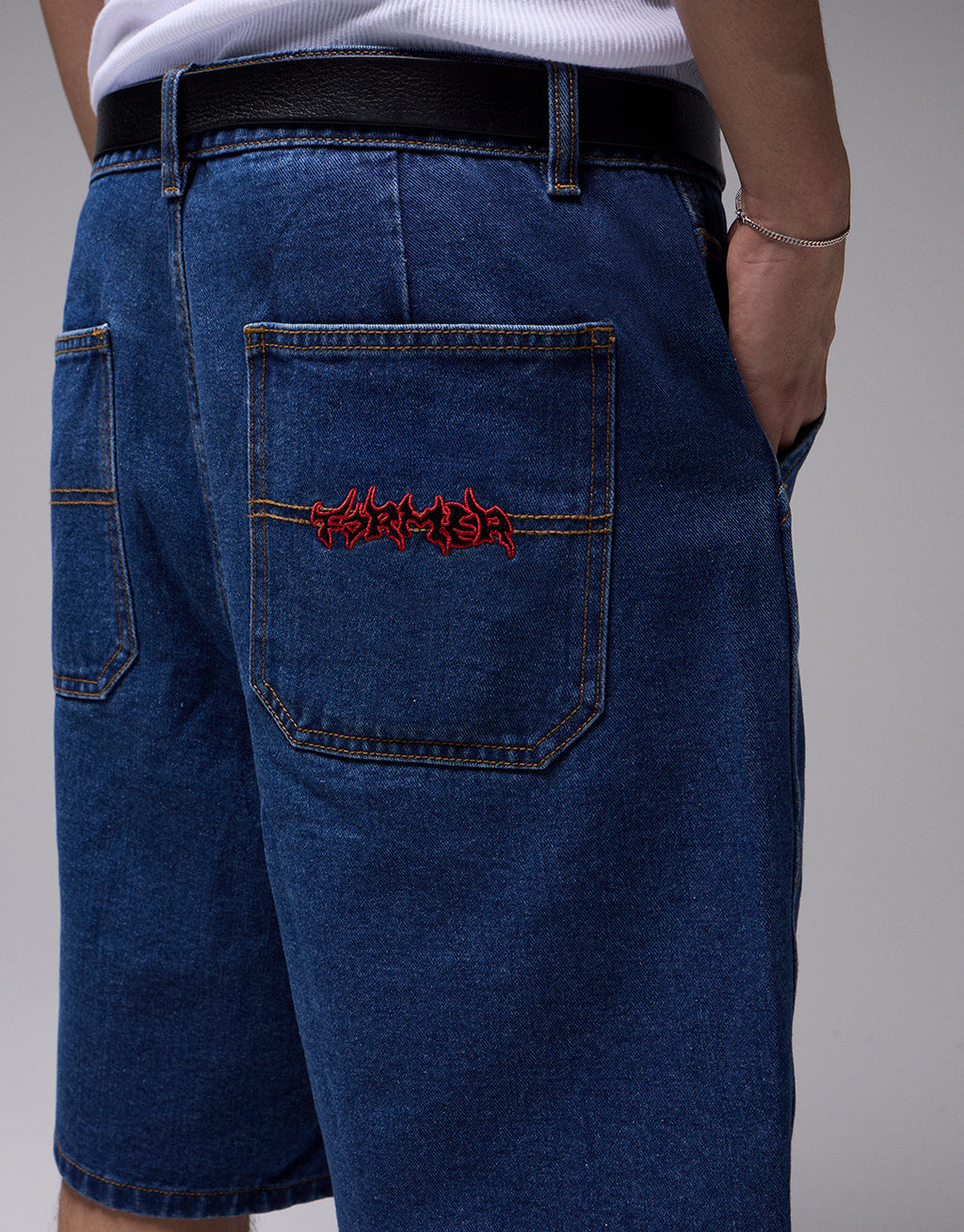 Reynolds Proscription Denim 21" Shorts - Dark Blue