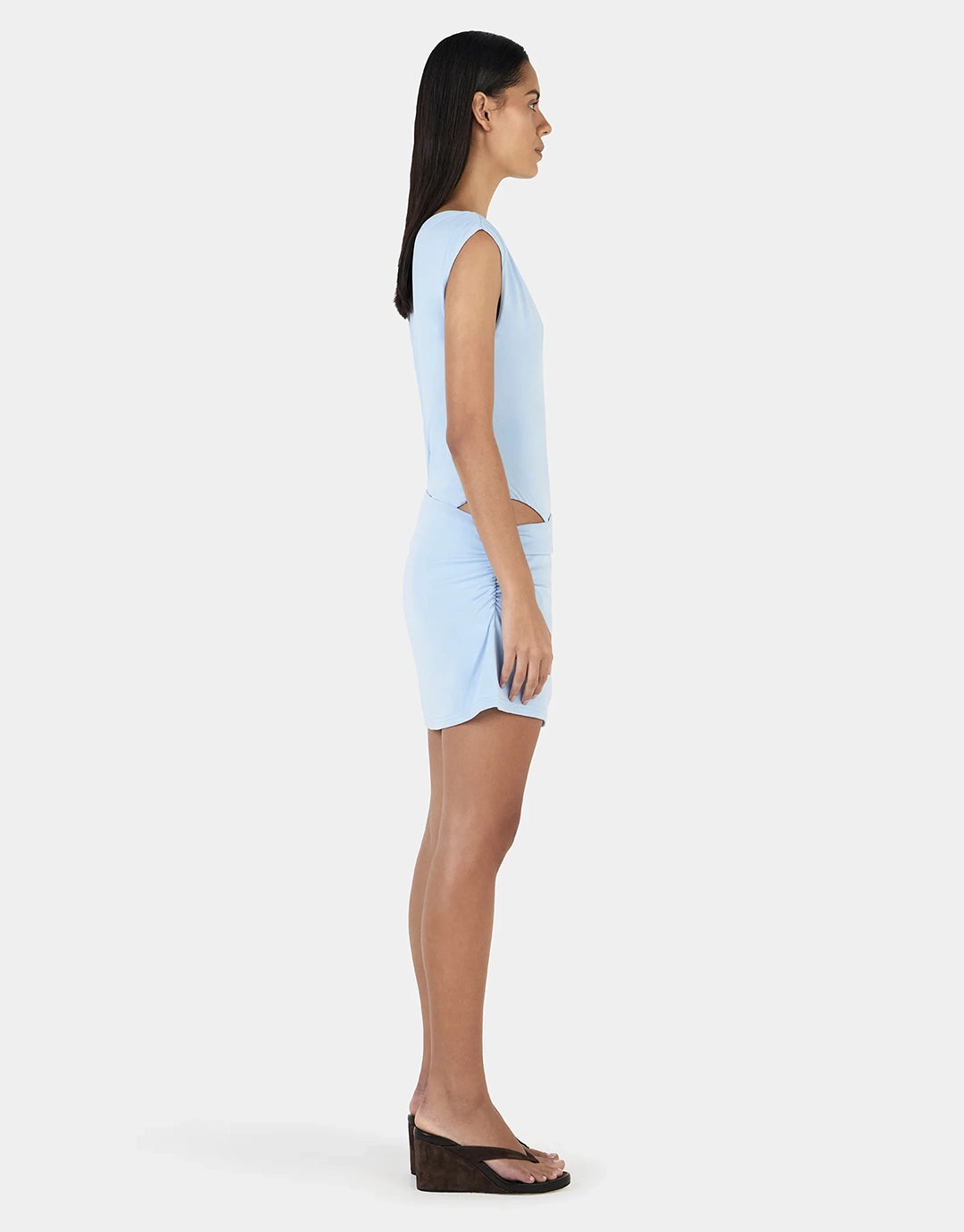 Frida Mini Dress - Sky Blue