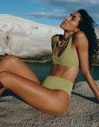 Flo Swim Top - Kin Aloe by Soleil Soleil - view 3