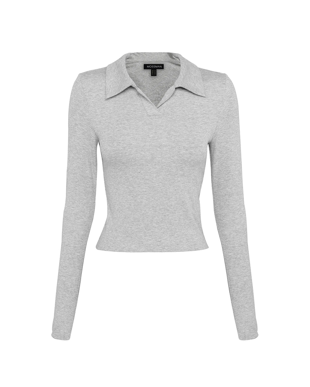 Florence Polo Top - Grey Marle