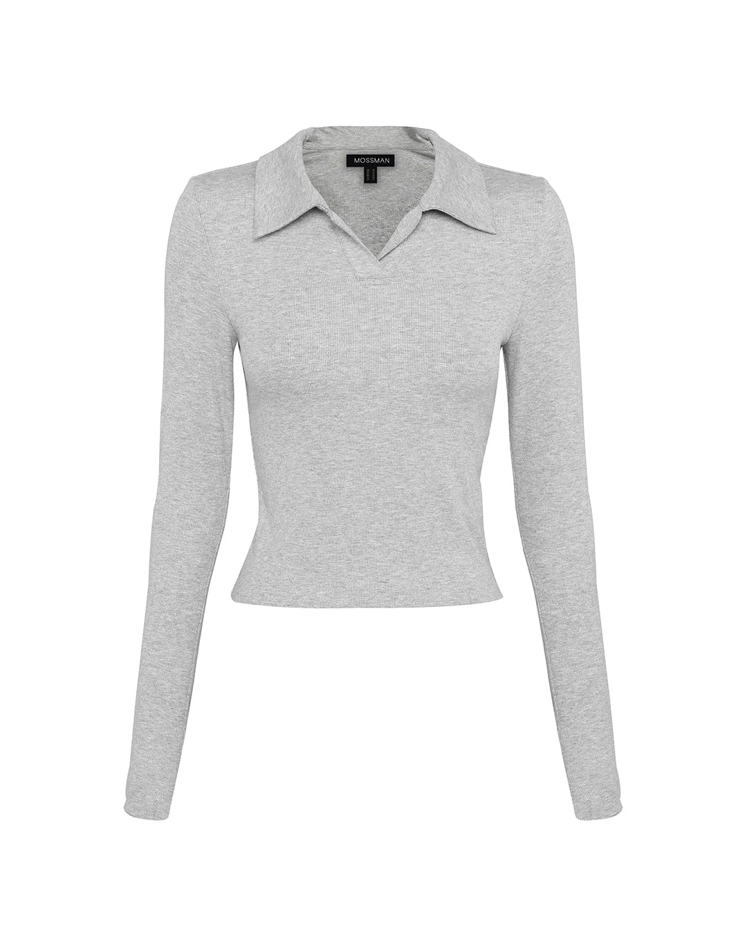 Florence Polo Top - Grey Marle