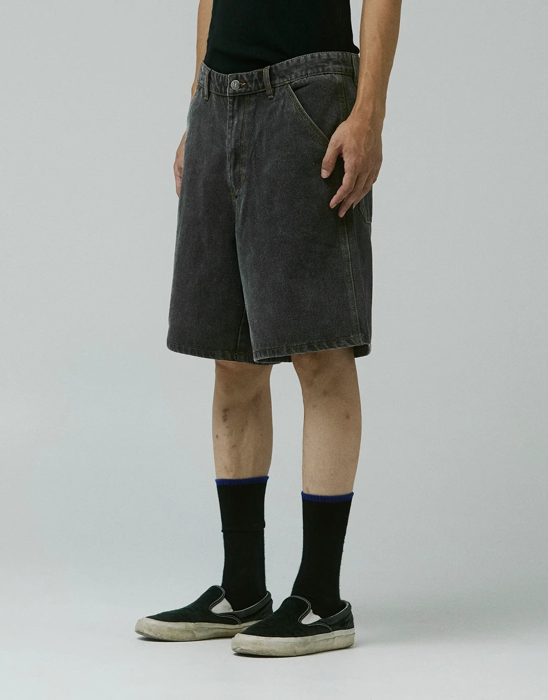 Reynolds 21" Denim Shorts - Washed Black