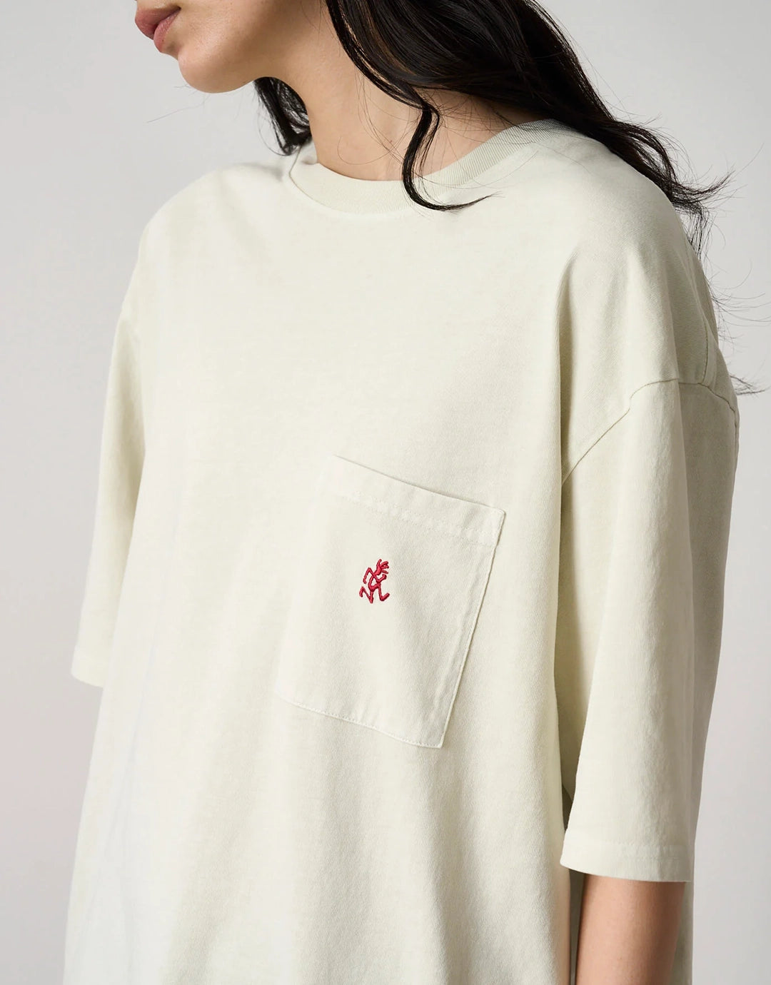 One Point Pigment Dyed T-Shirt - Natural Pigment