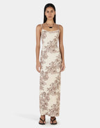Gabrielle Maxi Dress - Rolling Waves Beige by Ownley - view 2