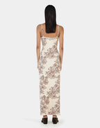 Gabrielle Maxi Dress - Rolling Waves Beige by Ownley - view 5