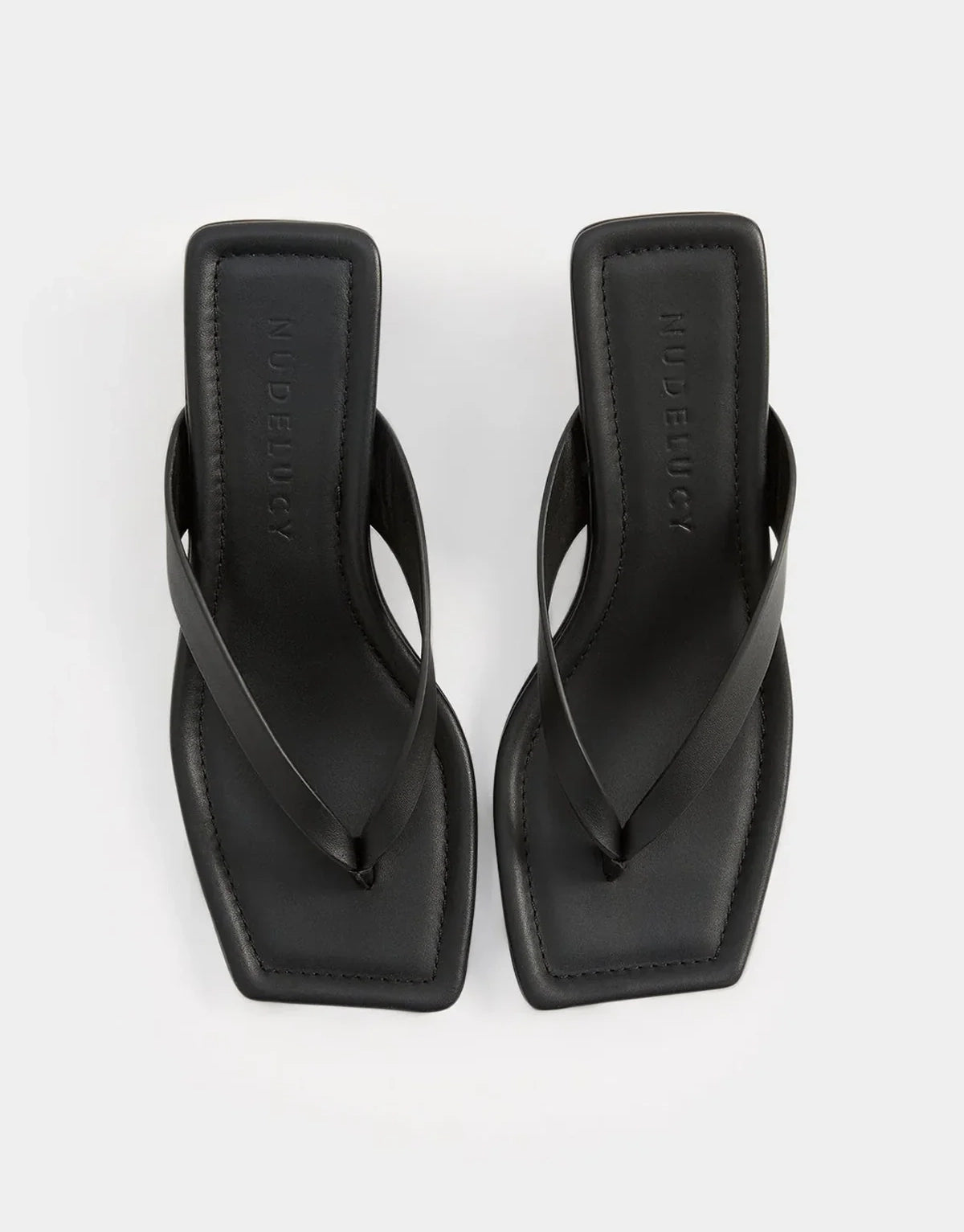 Gael Leather Heel - Black