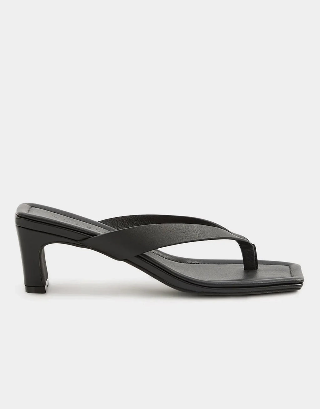 Gael Leather Heel - Black