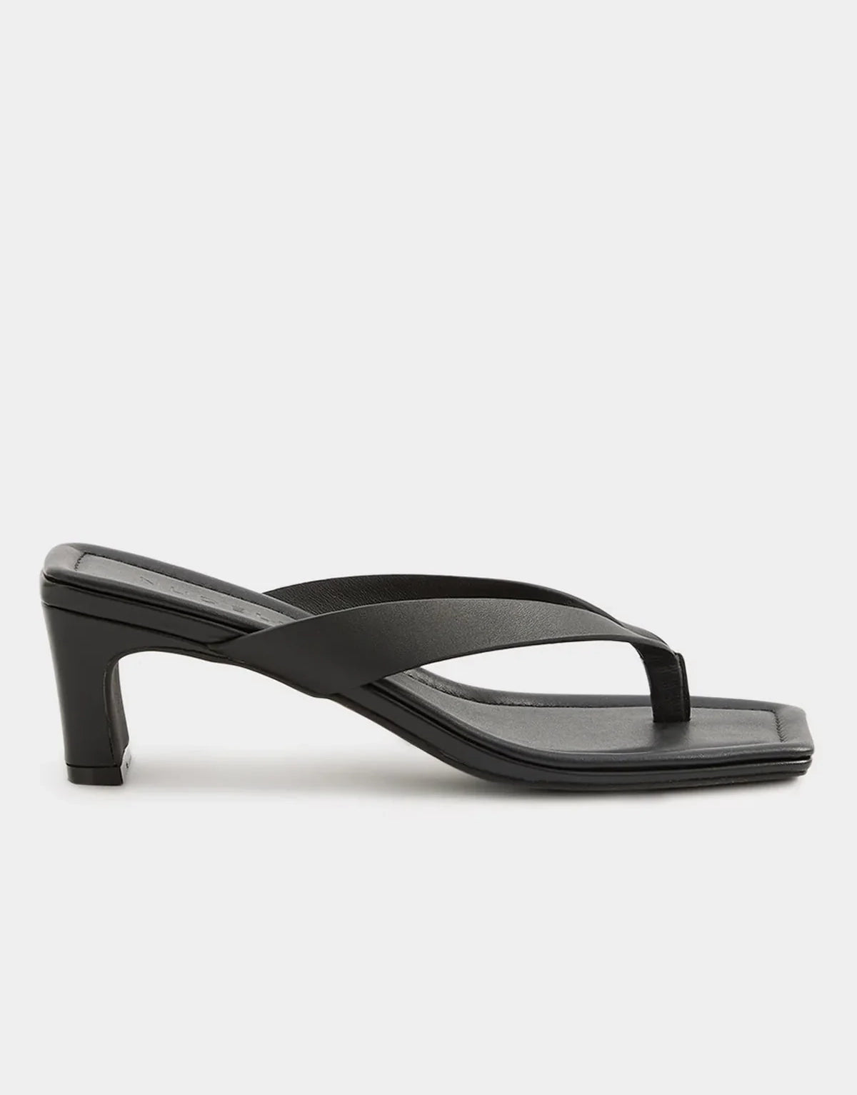 Gael Leather Heel - Black