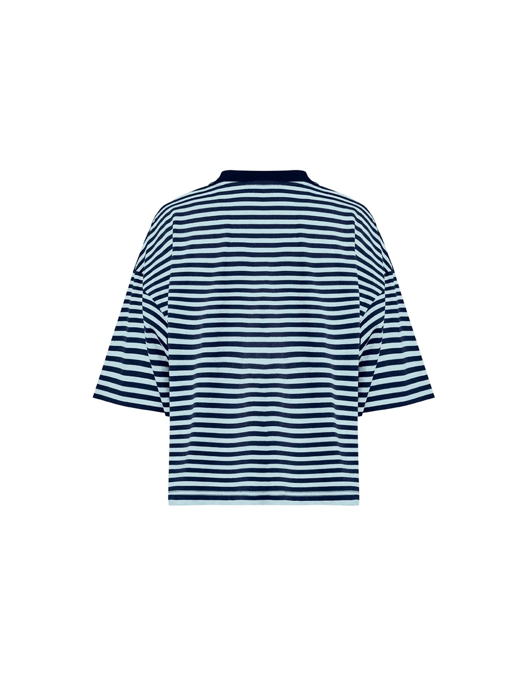 Bloom Short Sleeve Top - Navy Sea Stripe