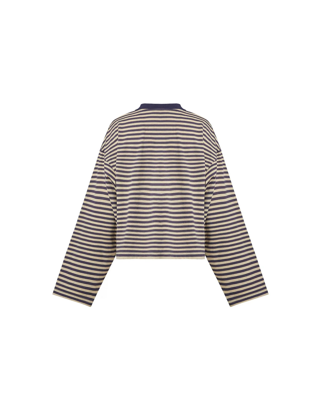 Bloom Long Sleeve Top - Beige Stripe