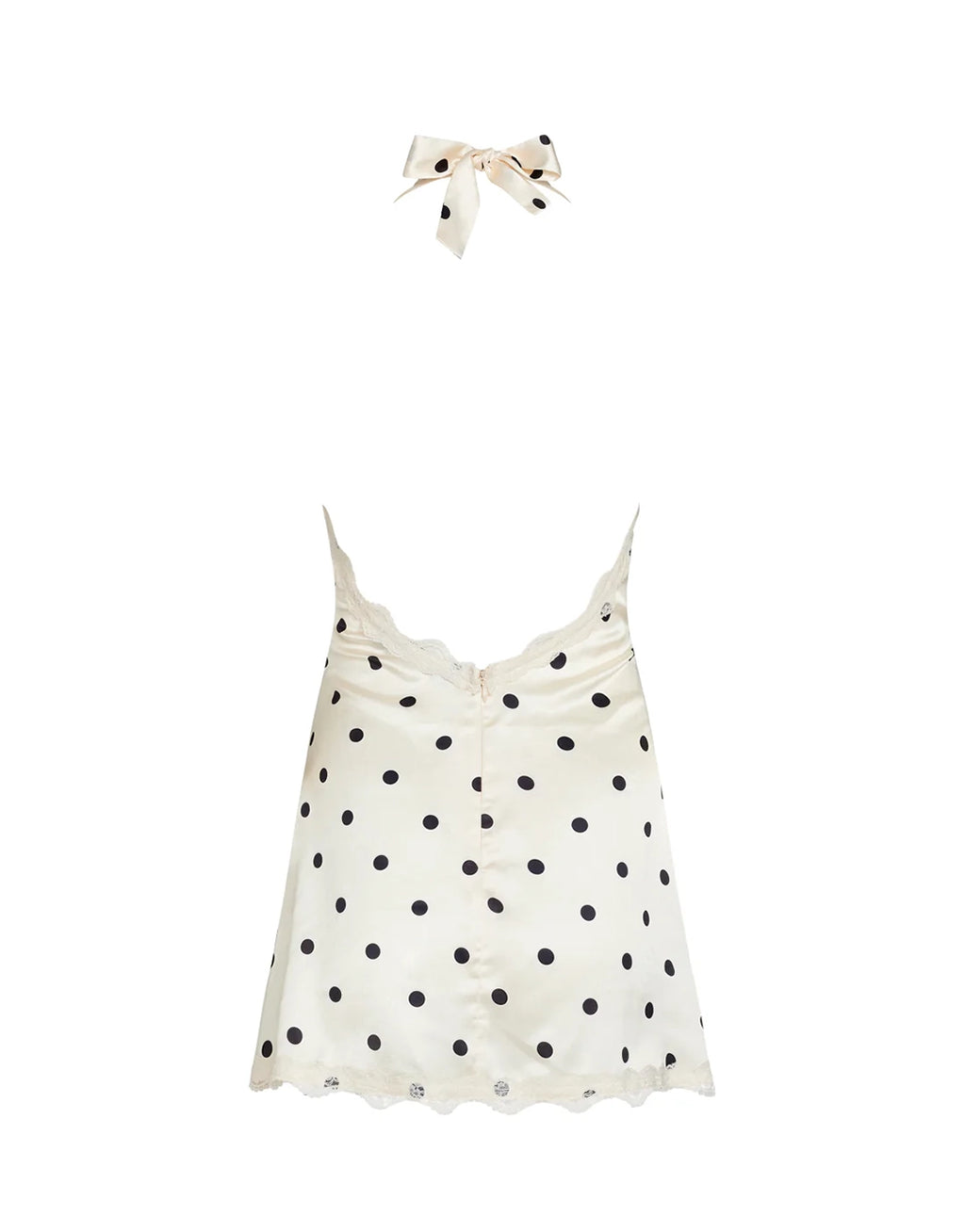 Stars Align Mini Dress - Cream Polka