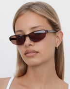 Gia Sunglasses - Black Coffee by Lu Goldie - view 6
