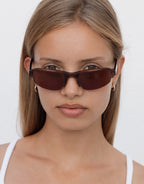Gia Sunglasses - Black Coffee by Lu Goldie - view 2