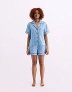 Short Sleeve Sleep Shirt - Iced Chocolate by Hommey - view 3