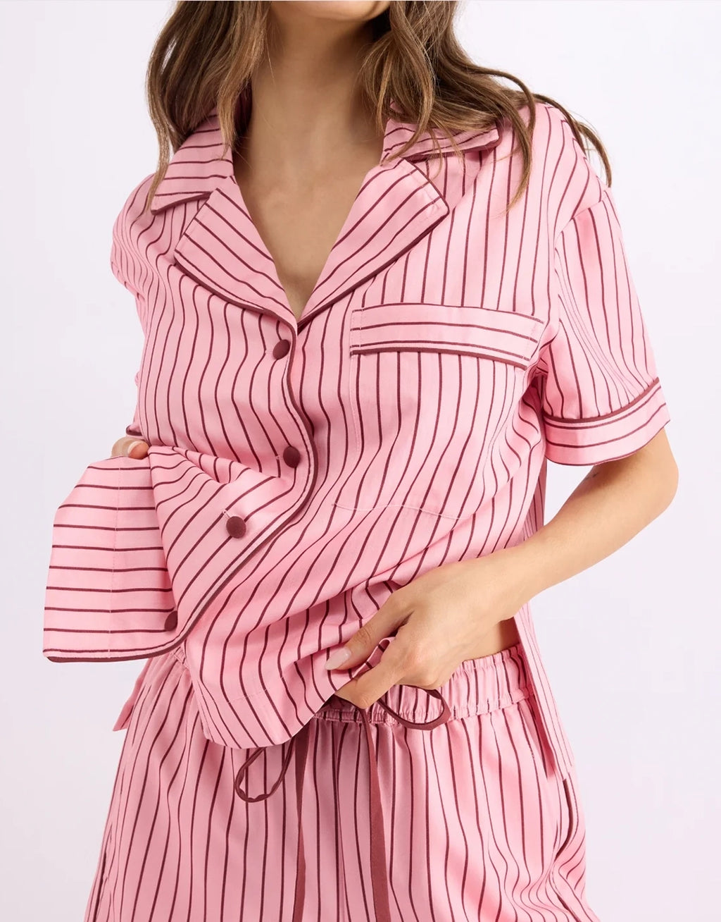 Short Sleeve Sleep Shirt - Rocky Road