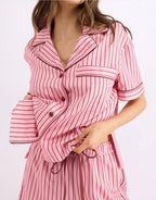 Short Sleeve Sleep Shirt - Rocky Road by Hommey - view 3