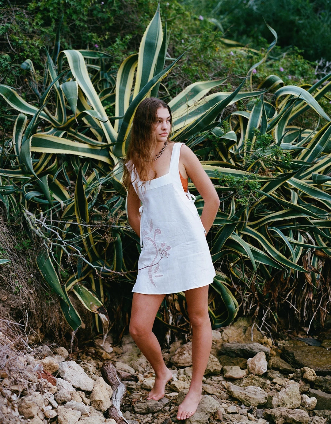 Harper Mini Dress - Lotus Broderie