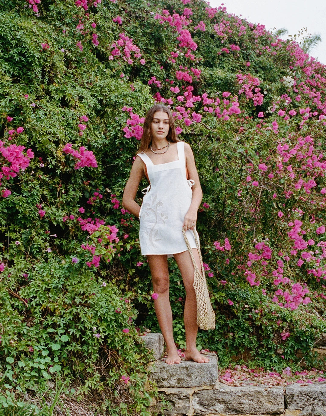 Harper Mini Dress - Lotus Broderie
