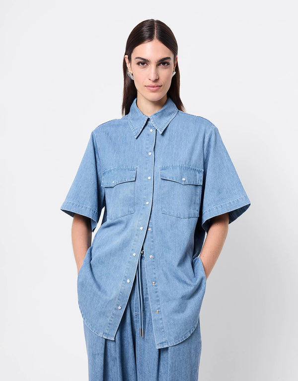 High Tide Shirt - Chambray by Mossman